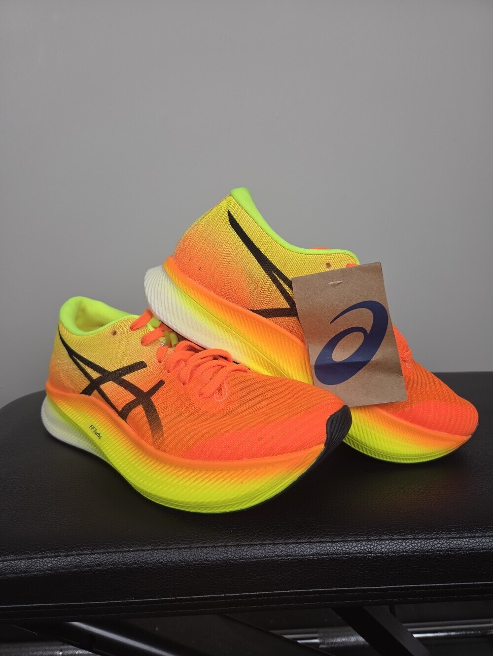 Asics Metaspeed Sky Shocking Orange Black Running Shoes 1012B069-800 Women's 6.5